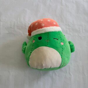 Squishmallow Christmas winking catus